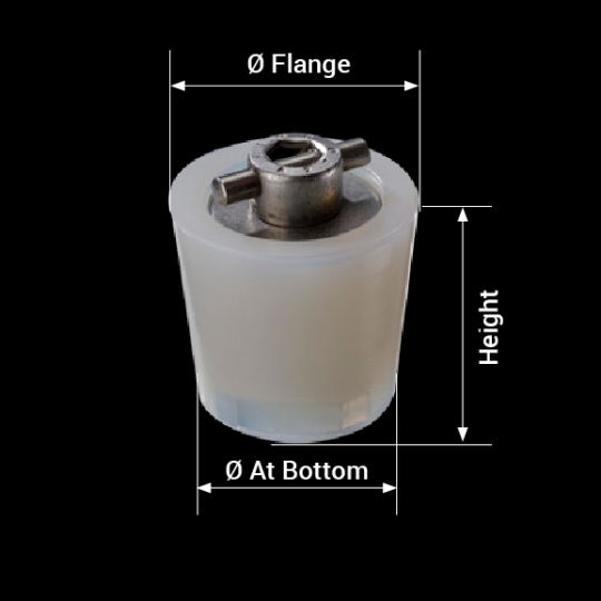 measures silicone barrel bung racking model