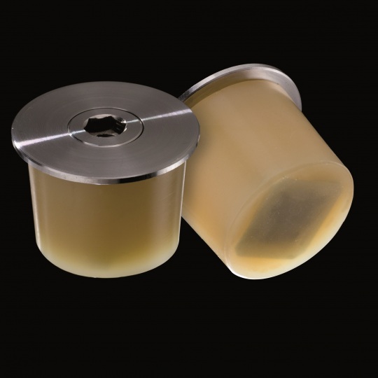 tapón de silicona para barricas modelo mecanismo con platina metálica de color marrón