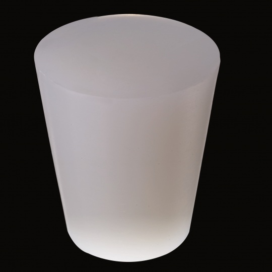 tapón de silicona para barricas modelo universal macizo de color blanco