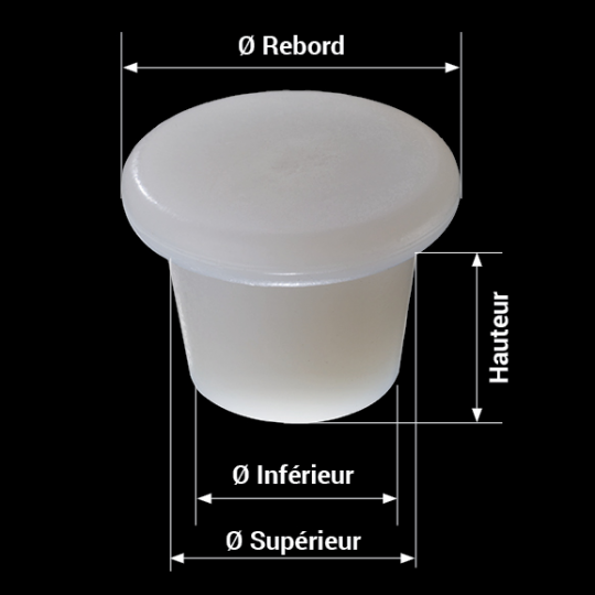 mesures bonde silicone modèle zeta